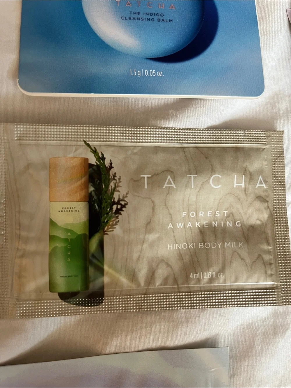 Tatcha skincare sample